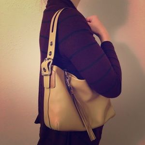 Coach (NWOT) Tan Leather Shoulder Bag